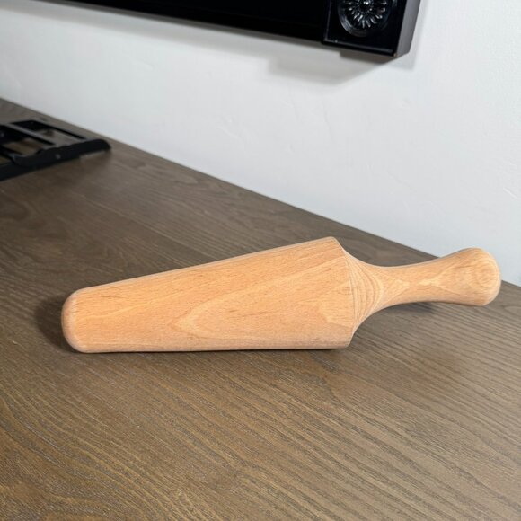 Wooden Pestle / Masher — Chinois Sieve Pusher • Vintage Rustic Kitchen Tool - Picture 3 of 7